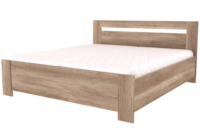 Dvoulůžko Hera s lamelovými rošty výška hlavového čela 110cm